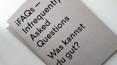 AUSSTELLUNGSKATALOG – Infrequently Asked Questions